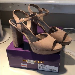 Madden Girl Shaarp Platform Block Heel
